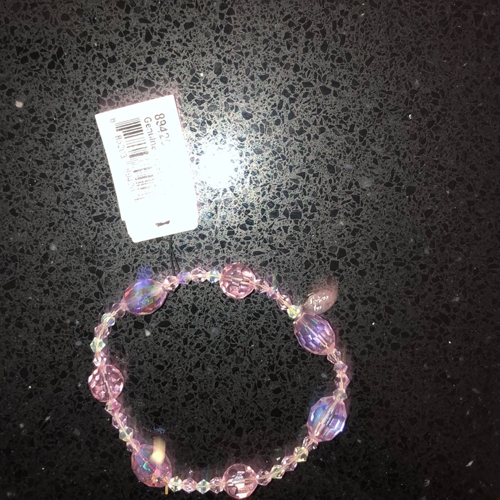 NWT Pink Crystal Beaded Bracelet